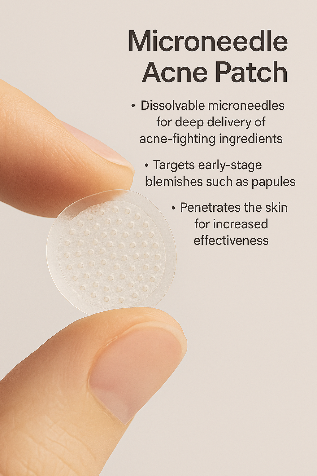 Microneedle Acne Patches with 2% Salicylic Acid – Fast Blemish Healing for Deep Pimples & Clogged Pores