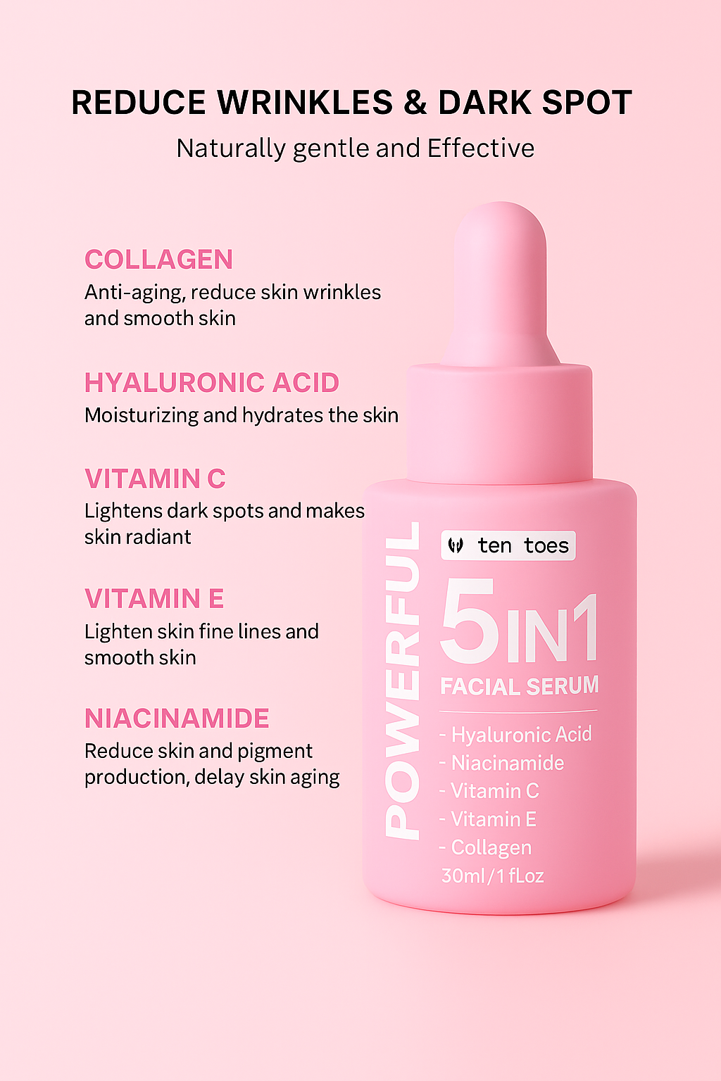 KL RANKO  5-in-1 Facial Serum | Powerful Anti-Aging & Pore Minimizing Serum