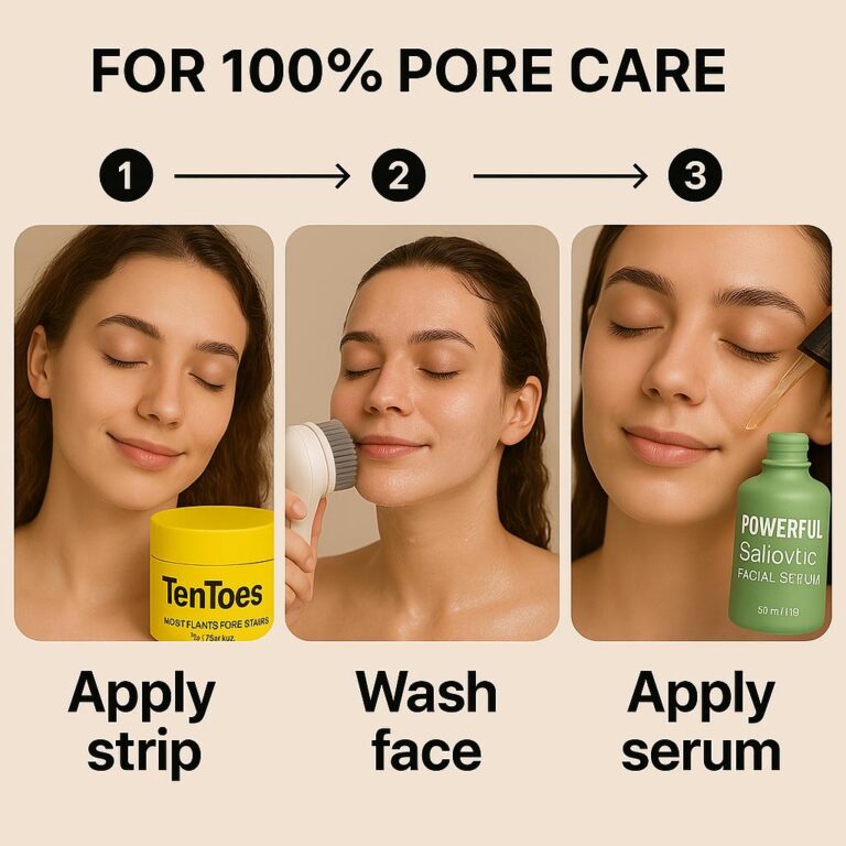 Evening skincare routine
