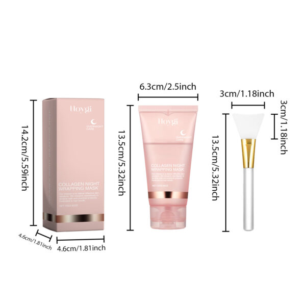 Collagen Glass™ Peel-Off Face Mask with Brush – Firming Glow - Image 3