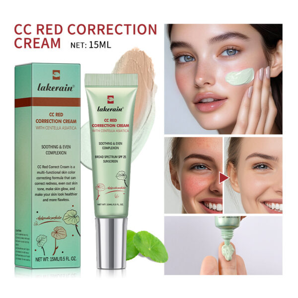 Lakerain Centella Asiatica CC Cream – Color Correcting Primer with SPF | Green, Purple & Transparent Shades | TenToes Hamburg - Image 2