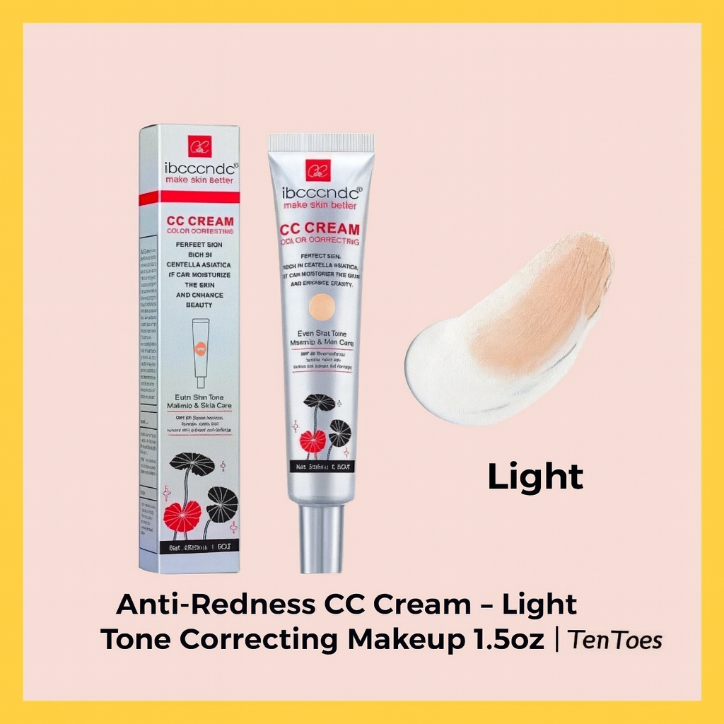 CC Cream Color Corrector SPF 50 – Light & Dark Shades | Tone Balancing Makeup & Skincare | TenToes