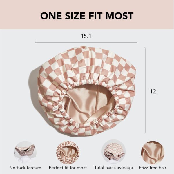 Women's Fashion Nursing Double-layer Shower Cap - Image 3