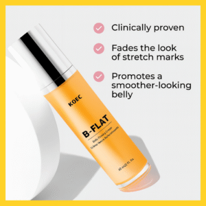 B-FLAT Belly Firming Cream 60ml-Stretch Mark Repair & Firming Body Moisturizer