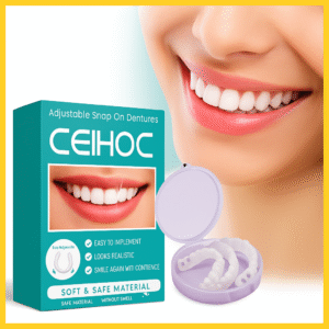 Adjustable Snap-On Dentures – Cosmetic Dental Braces Set