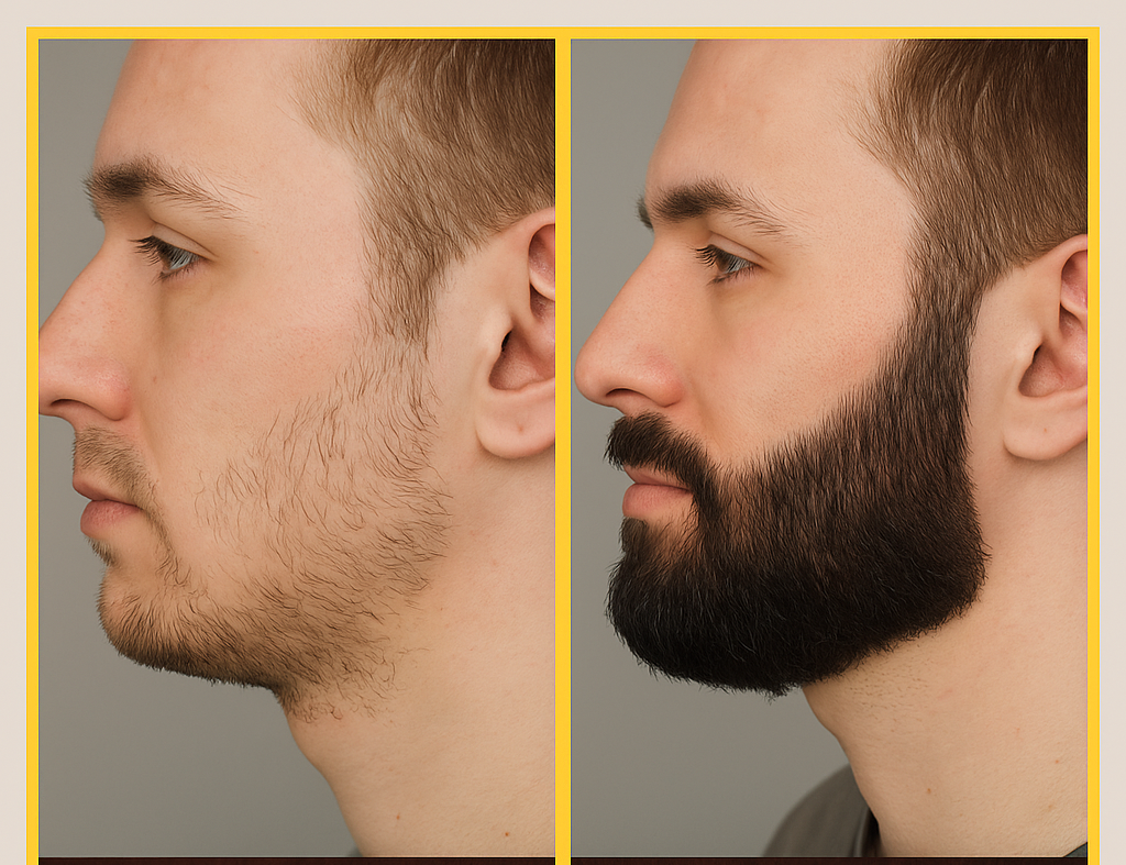 Beard Growth Kit with Microneedle Roller, Essential Oil, Balm & Comb – TenToes