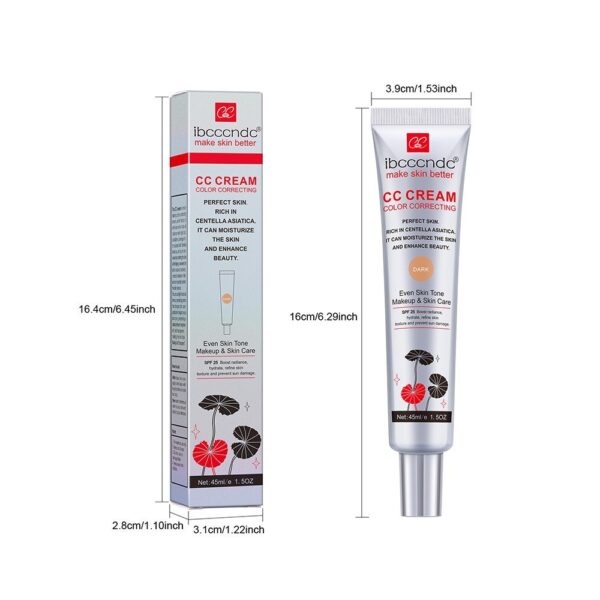 CC Cream Color Corrector SPF 50 – Light & Dark Shades | Tone Balancing Makeup & Skincare | TenToes - Image 4