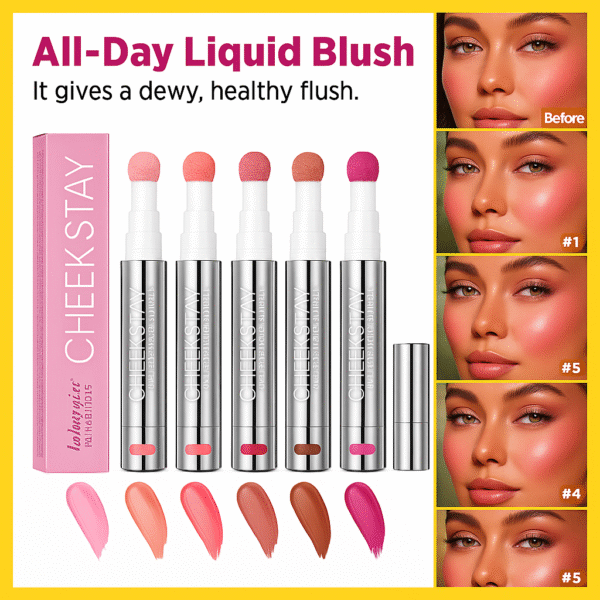 Liquid Blush Pen – All-Day Dewy Glow with Sponge Tip | 6 Shades | TenToes Hamburg