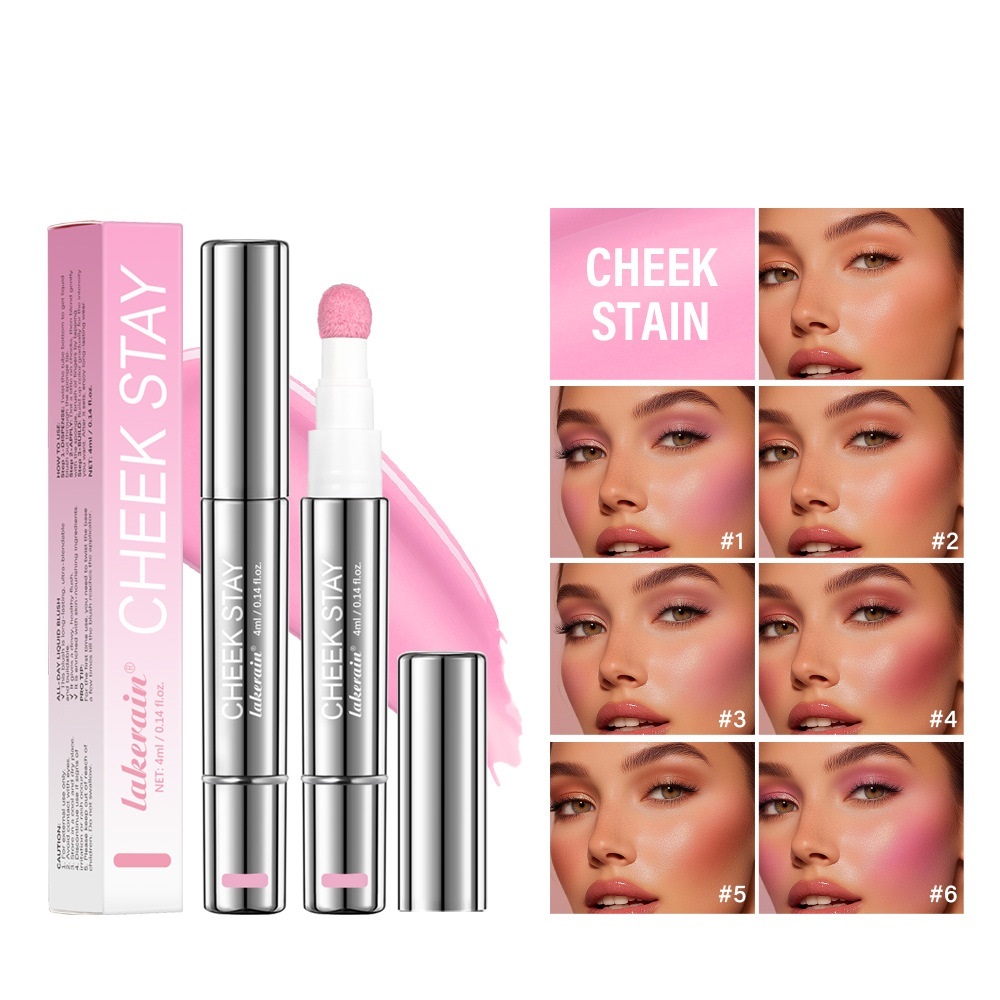 6 Colors Multifunctional Cosmetic Brush Liquid Highlight Blush Stick