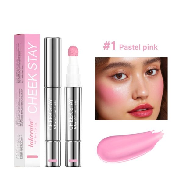 6 Colors Multifunctional Cosmetic Brush Liquid Highlight Blush Stick - Image 4