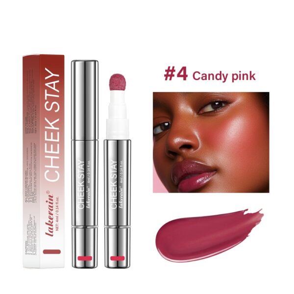 6 Colors Multifunctional Cosmetic Brush Liquid Highlight Blush Stick - Image 7