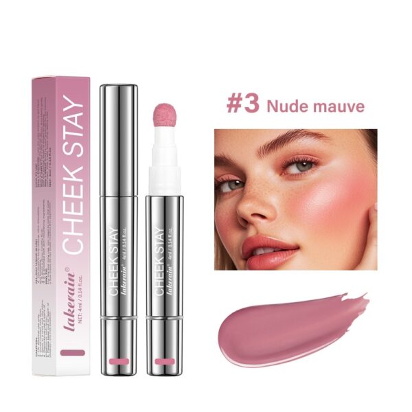 6 Colors Multifunctional Cosmetic Brush Liquid Highlight Blush Stick - Image 9